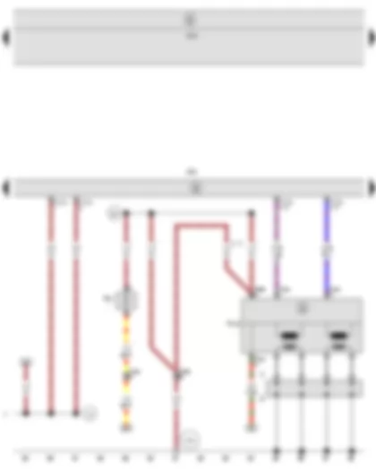 Wiring Diagram  SEAT ALTEA 2009 - Engine control unit - Intake manifold preheating heater element - Ignition transformer - Spark plug connector - Spark plugs