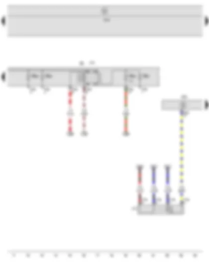 Wiring Diagram  SEAT ALTEA 2009 - Continued coolant circulation relay - Engine control unit - Engine component current supply relay - Fuse holder B