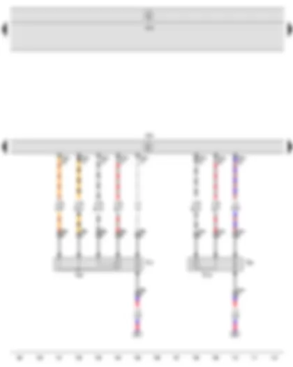 Wiring Diagram  SEAT ALTEA 2010 - Lambda probe - Lambda probe after catalytic converter - Engine control unit