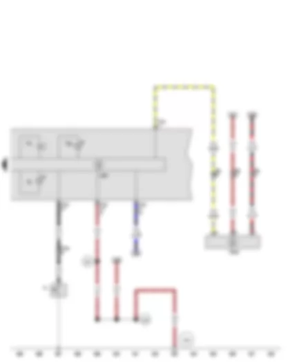 Wiring Diagram  SEAT ALTEA 2010 - Oil pressure switch - Oil level and oil temperature sender - Buzzer and gong - Control unit in dash panel insert - Oil pressure warning lamp - Oil level warning lamp