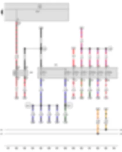 Wiring Diagram  SEAT ALTEA 2009 - Terminal 15 voltage supply relay 2 - Fuse holder C