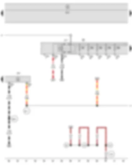 Wiring Diagram  SEAT ALTEA 2009 - Terminal 30 voltage supply relay - Steering column electronics control unit - Fuse holder B