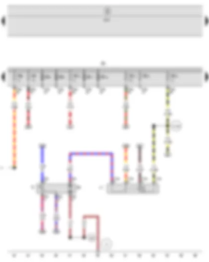 Wiring Diagram  SEAT ALTEA 2009 - Fuel gauge sender - Fuel system pressurisation pump - Fuel pump relay - Fuse holder B