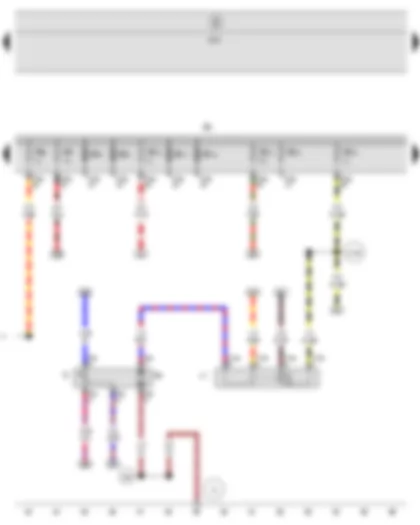 Wiring Diagram  SEAT ALTEA 2010 - Fuel gauge sender - Fuel system pressurisation pump - Fuel pump relay - Fuse holder B