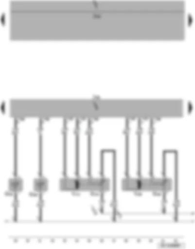 Wiring Diagram  SEAT ALTEA 2005 - Air recirculation flap control motor potentiometer - potentiometer for left temperature flap control motor