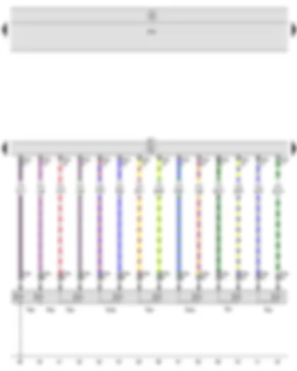 Wiring Diagram  SEAT ALTEA 2009 - Automatic gearbox control unit - Onboard supply control unit - Solenoid valve 1 - Solenoid valve 2 - Solenoid valve 3 - Solenoid valve 4 - Solenoid valve 5 - Solenoid valve 6 - Solenoid valve 9 - Solenoid valve 10