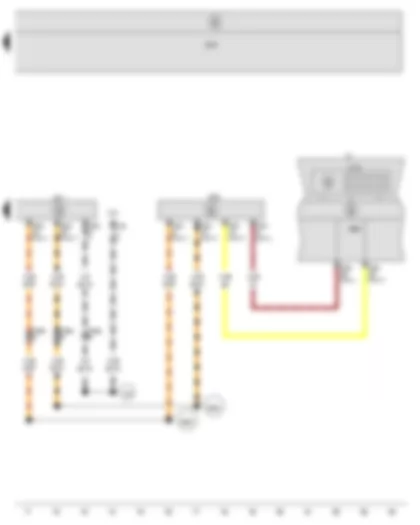 Wiring Diagram  SEAT ALTEA 2009 - Multifunction indicator - Automatic gearbox control unit - Control unit in dash panel insert - Onboard supply control unit - Data bus diagnostic interface - Dash panel insert