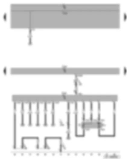 Wiring Diagram  SEAT ALTEA 2005 - Fuel pump - fuel gauge sender - fuel pump control unit - Motronic control unit