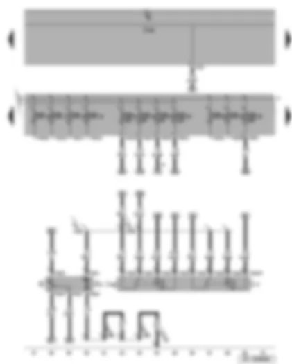 Wiring Diagram  SEAT ALTEA 2006 - Fuel pump - fuel pump relay - current supply relay for Simos control unit - fuel gauge sender