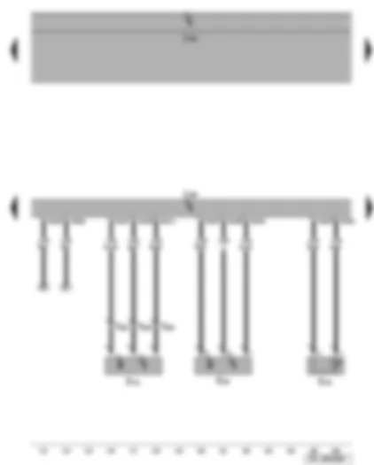 Wiring Diagram  SEAT ALTEA 2015 - Engine speed sender - Hall sender - coolant temperature sender - diesel direct injection system control unit
