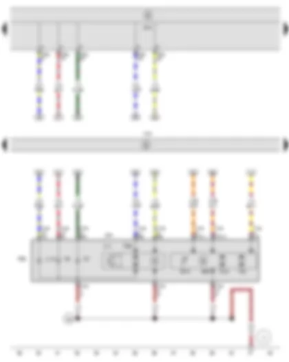 Wiring Diagram  SEAT ALTEA 2009 - Right gas discharge bulb control unit - Control unit for cornering light and headlight range control - Front right headlight