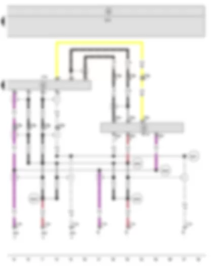 Wiring Diagram  SEAT ALTEA 2010 - Roof display unit - Additional connections unit for audio and video