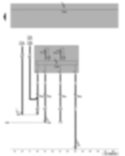 Wiring Diagram  SEAT ALTEA 2007 - Radiator fan control unit - radiator fan