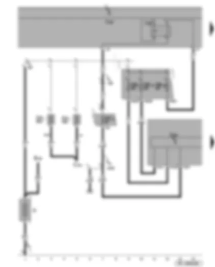 Wiring Diagram  SEAT ALTEA 2012 - Terminal 15 voltage supply relay 2 - ABS control unit with EDL/ESP - onboard supply control unit
