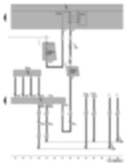 Wiring Diagram  SEAT ALTEA 2006 - Steering moment sender - terminal 15 voltage supply relay 2 - power steering control unit