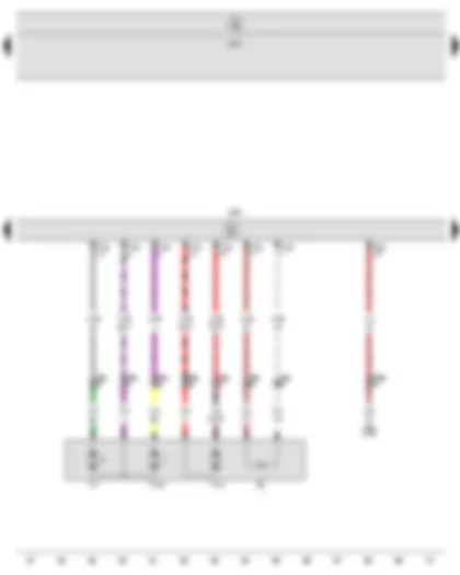 Электросхемa  SEAT ALTEA 2009 - Блок управления двери водителя - Блок управления бортовой сети - Электродвигатель регулировки положения зеркала со стороны водителя - Нагревательный элемент наружного зеркала со стороны водителя