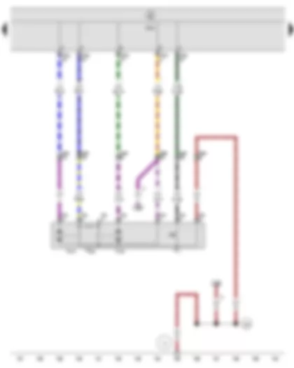 Электросхемa  SEAT ALTEA 2009 - Привод центрального замка задней правой двери - Блок управления бортовой сети