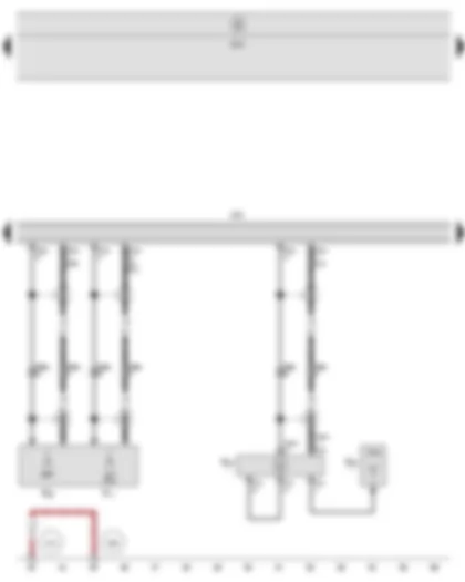 Wiring Diagram  SEAT ALTEA 2009 - Control unit with display for radio and navigation - Onboard supply control unit - Aerial - Aerial amplifier - GPS aerial - Radio aerial 2