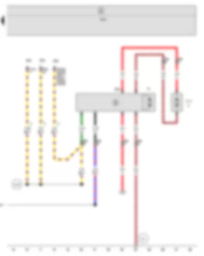 Wiring Diagram  SEAT ALTEA 2015 - Radiator fan control unit - Radiator fan - Radiator fan 2