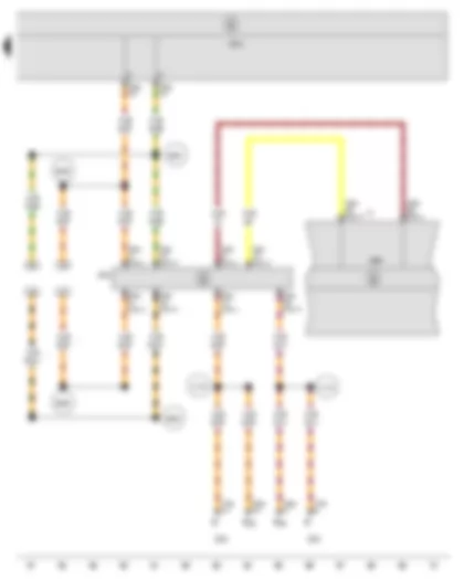 Wiring Diagram  SEAT ALTEA 2010 - Control unit in dash panel insert - Data bus diagnostic interface - Dash panel insert