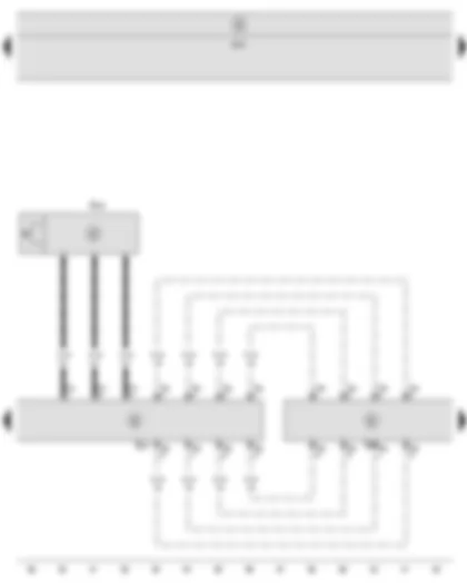 Wiring Diagram  SEAT ALTEA 2010 - Operating unit in steering wheel - Tiptronic switch in steering wheel to shift down - Multifunction buttons on right in steering wheel