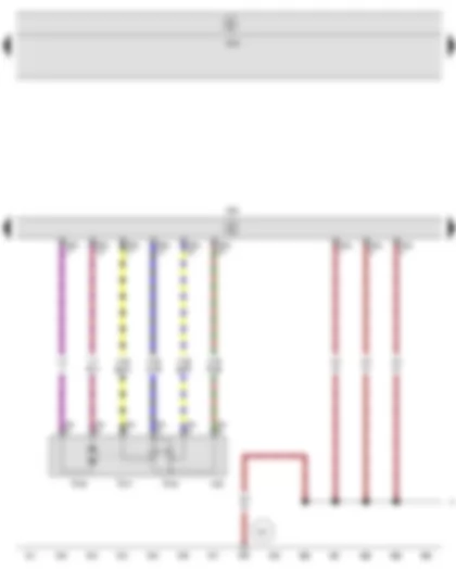 Wiring Diagram  SEAT ALTEA 2010 - Throttle valve module - Engine control unit