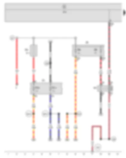 Wiring Diagram  SEAT ALTEA 2010 - Terminal 15 voltage supply relay 2