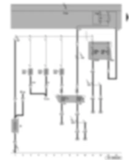 Wiring Diagram  SEAT ALTEA 2012 - Battery - terminal 15 voltage supply relay 2
