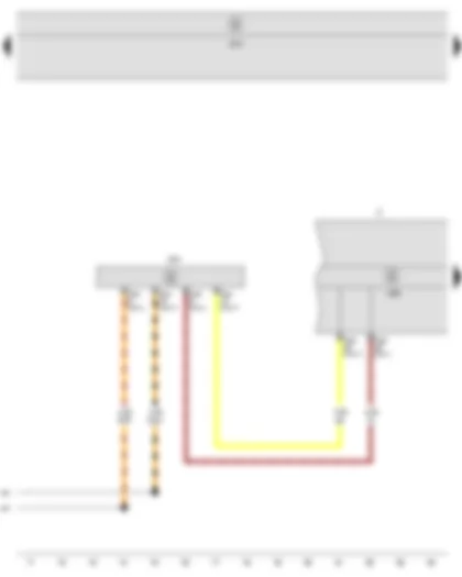 Электросхемa  SEAT ALTEA 2011 - Блок управления комбинации приборов - Блок управления бортовой сети - Диагностический интерфейс шин данных - Комбинация приборов