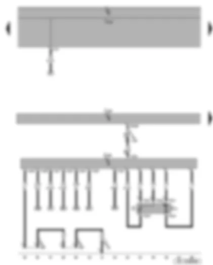 Wiring Diagram  SEAT ALTEA 2006 - Fuel pump - fuel gauge sender - fuel pump control unit - Motronic control unit
