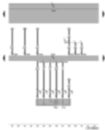 Wiring Diagram  SEAT ALTEA 2006 - Lambda probe - Motronic control unit
