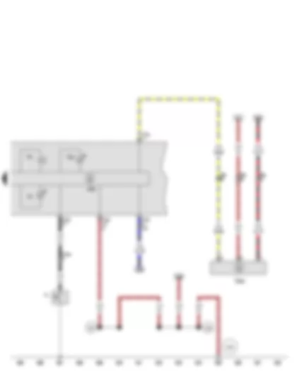 Wiring Diagram  SEAT ALTEA 2010 - Oil pressure switch - Oil level and oil temperature sender - Buzzer and gong - Control unit in dash panel insert - Oil pressure warning lamp - Oil level warning lamp