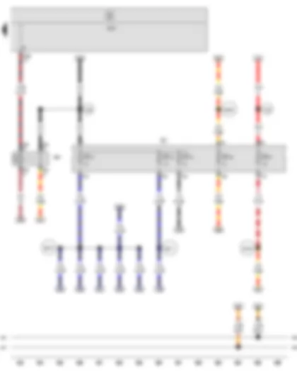 Wiring Diagram  SEAT ALTEA 2010 - Terminal 15 voltage supply relay 2 - Fuse holder C