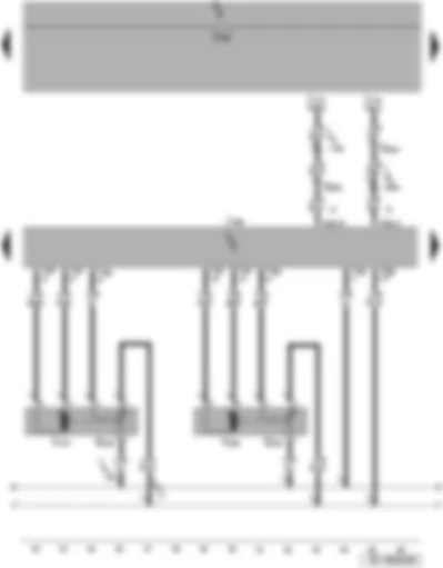 Wiring Diagram  SEAT ALTEA 2014 - Defroster flap control motor - right temperature flap control motor - Climatronic control unit