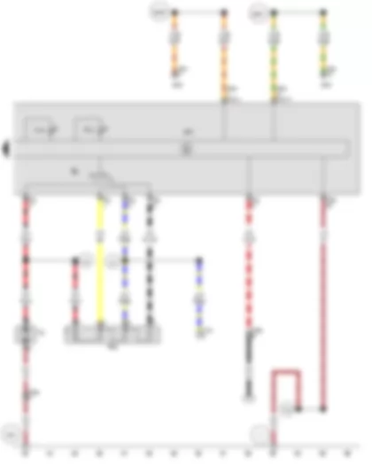 Wiring Diagram  SEAT ALTEA 2010 - Air conditioning system control unit - Fresh air blower series resistor with overheating fuse - Fresh air blower