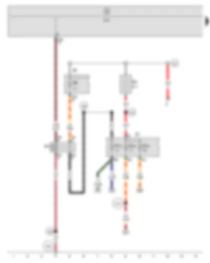 Wiring Diagram  SEAT ALTEA 2011 - Terminal 15 voltage supply relay 2