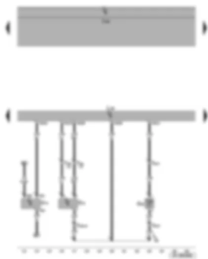 Wiring Diagram  SEAT ALTEA 2015 - Air mass meter - radiator outlet coolant temperature sender - charge air pressure sender - Motronic control unit