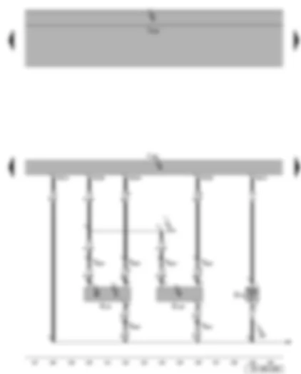 Wiring Diagram  SEAT ALTEA 2015 - Intake air temperature sender - fuel pressure sender - Hall sender - Motronic control unit