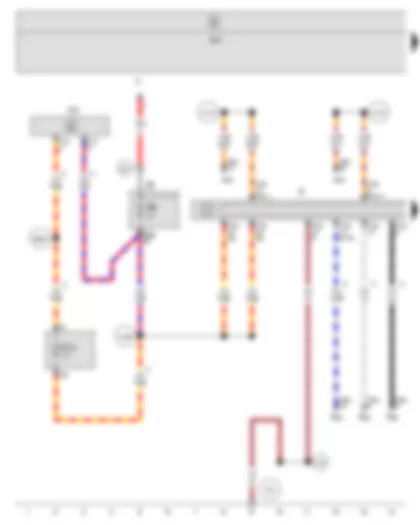 Wiring Diagram  SEAT ALTEA 2011 - Voltage stabiliser - Radio - Fuse holder B