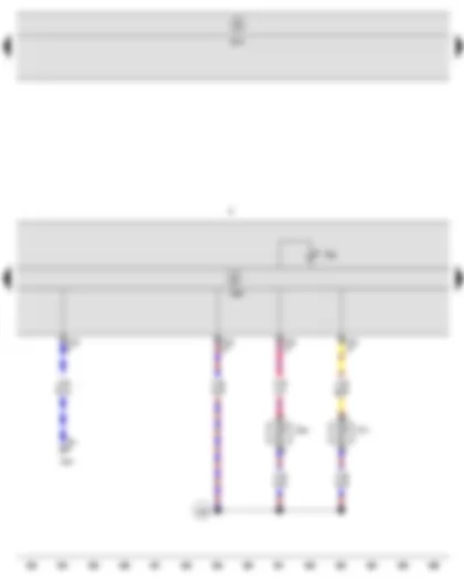 Wiring Diagram  SEAT ALTEA 2011 - Ambient temperature sensor - Coolant shortage indicator sender - Dash panel insert