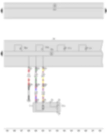 Wiring Diagram  SEAT ALTEA 2011 - Heater control unit - Air recirculation flap control motor