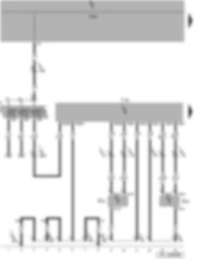 Wiring Diagram  SEAT ALTEA 2007 - Front left vehicle level sender - rear left vehicle level sender - cornering light and headlight range control unit