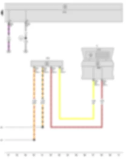 Wiring Diagram  SEAT ALTEA 2014 - Multifunction indicator - Control unit in dash panel insert - Data bus diagnostic interface