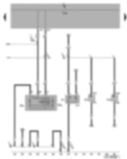 Wiring Diagram  SEAT ALTEA 2009 - Cigarette lighter - rear reading lights - sockets - onboard supply control unit