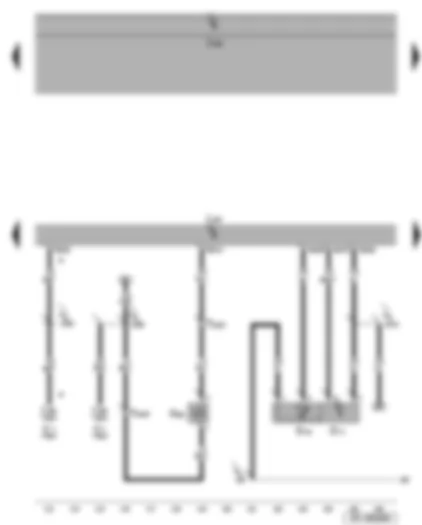 Wiring Diagram  SEAT ALTEA 2014 - Activated charcoal filter system solenoid valve 1 - intake air temperature sender - intake manifold pressure sender - 4HV control unit