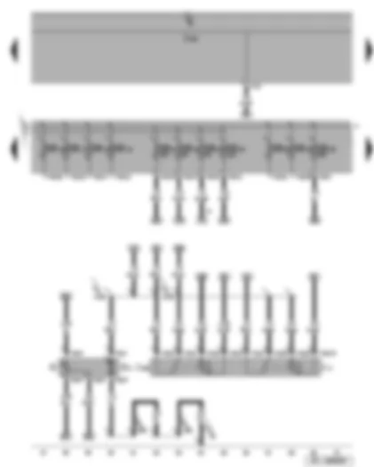 Wiring Diagram  SEAT ALTEA 2012 - Fuel pump - fuel pump relay - current supply relay for Simos control unit - fuel gauge sender