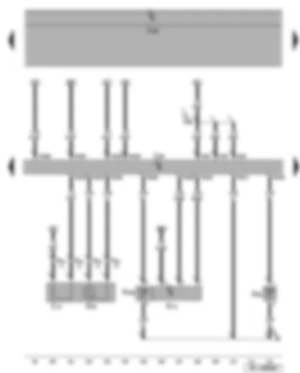Wiring Diagram  SEAT ALTEA 2007 - Air mass meter - lambda probe - radiator outlet coolant temperature sender - intake air temperature sender 2 - engine control unit