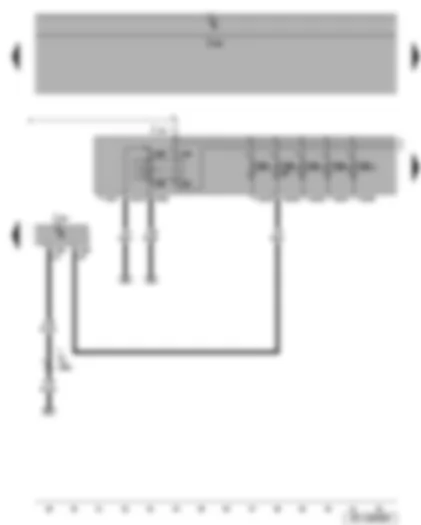 Wiring Diagram  SEAT ALTEA 2008 - Motronic current supply relay - steering column electronics control unit