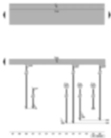 Wiring Diagram  SEAT ALTEA 2008 - Diagnosis connection - Motronic control unit