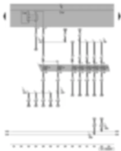 Wiring Diagram  SEAT ALTEA 2008 - Fuses - terminal 15 voltage supply relay 2 - onboard supply control unit